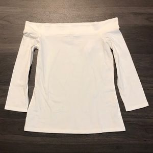 Off the Shoulder White Top